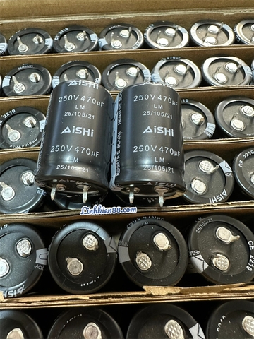 Tụ Aishi 250V 470UF 25x35mm mới chính hãng
