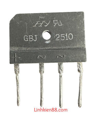 DIOT Diode Cầu GBJ2510 GBU2510 GB2510 2510 25A 1000V ( Hàng tháo máy)