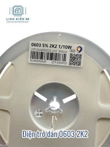 Điện trở dán 0603 2K2 5%( dây 50 con)