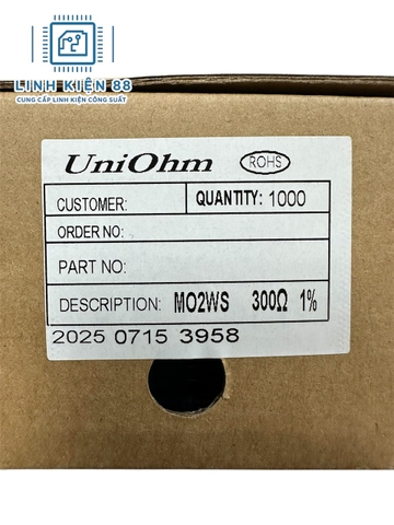 Điện trở vạch 2W 300R 1% cắm mới ( 10 con)