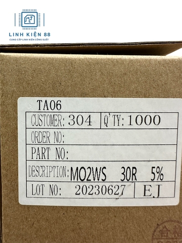 Điện trở vạch 2W 30R 5% cắm mới ( 10 con)