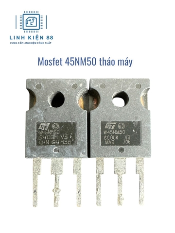 Mosfet W45NM50 45NM50 45N50 45A 500V T0-247 tháo máy