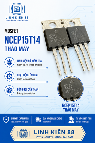 Mosfet NCEP15T14 15T14 140A 150V To-220 tháo máy