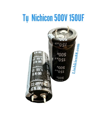 Tụ Nichicon 500V 150UF 22x50mm mới
