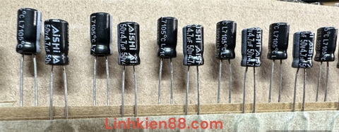 Tụ hóa 50V 4,7UF 4x7mm (combo 20con)