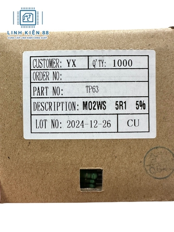 Điện trở vạch 2W 5R1 5% cắm mới ( 10 con)