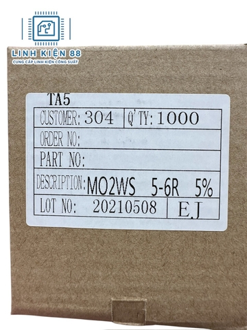Điện trở vạch 2W 5R6 5% cắm mới ( 10 con)