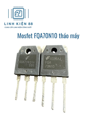 Mosfet FQA70N10 SSH70N10A 70N10 70A 100V To-247 tháo máy