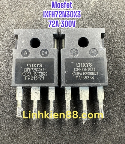 Mosfet IXFH72N30X3 72N30 72A 300V To-247 tháo máy