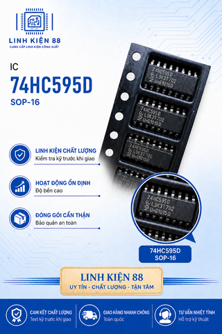 IC 74HC595D 74HC595 dán Sop-16 mới