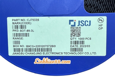 IC CJ7533S CJ7533 7533 dán Sot-89-3L mới ( dây 20con)