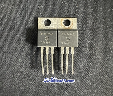 75639 MOSFET HUF75639P 75639P 75639 N-CH 56A 100V TO-220 (THÁO MÁY)