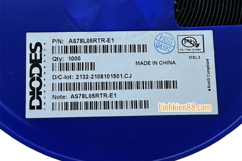 IC ổn áp AS78L05RTR-E1 CODE E78E mới (dây 10 con)