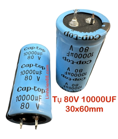 Tụ Audio Amly Cap-Top 80V 10000UF 30x60mm mới