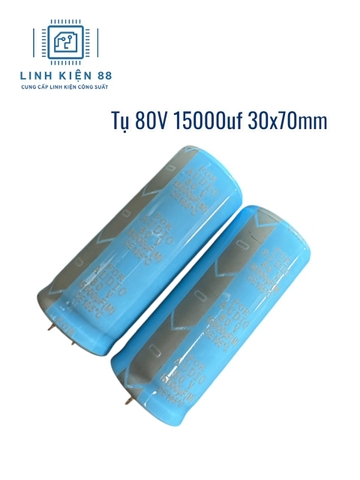 Tụ nguồn audio ampli amply  80V 15000Uf 30x70mm mới