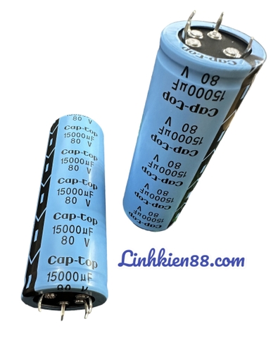 Tụ Audio amly cục đẩy Cap-Top 80V 15000UF 35x100mm mới