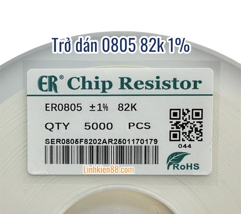 Điện trở dán 0805 82K 1% (dây 50con)