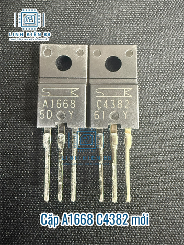 Cặp Sanken 2SA1668 2SC4382 A1668 C4382 To-220 mới