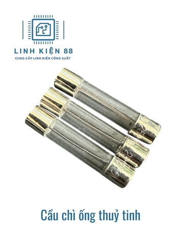 Cầu chì ống thủy tinh 5*20 F15A 15A mới (gói 10 con)