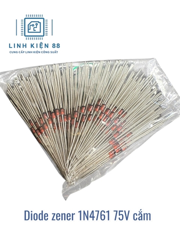 Diode zener 75V 1N4761A 1W (Gói 10 con)