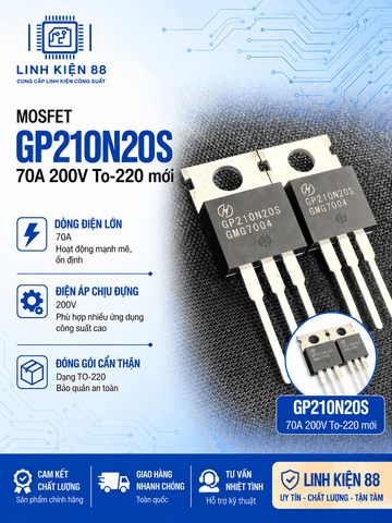 Mosfet HGP210N20S GP210N20S 210N20 70A 200V To-220 mới