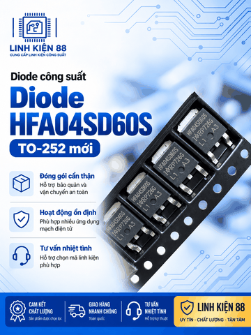 Diode HFA04SD60S 4A 600C To-252 mới