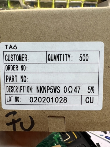 Điện trở cắm công suất 5W 0.47R 0.47 Ohm 5%