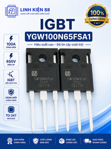 IGBT YGW100N65FSA1 YGW100N65 100N65 100A 650V To-247 mới