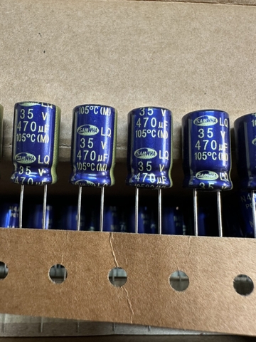 Tụ hóa Samwha 35V 470UF 10x17mm mới( combo 10con)