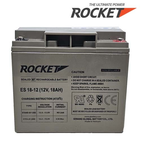 UPS ROCKET ES18-12, 12V-18AH