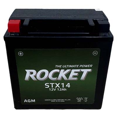 ẮC QUY KHÔ CÔNG NGHỆ GEL DÙNG CHO XE MÔ TÔ HONDA, STX 14, 12V-12AH