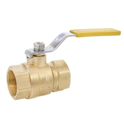 Van bi đồng nối ren tay gạt màu vàng MIHA PN30 dùng cho gas