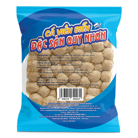 Cá viên biển Quy Nhơn Hoa Doanh 300g