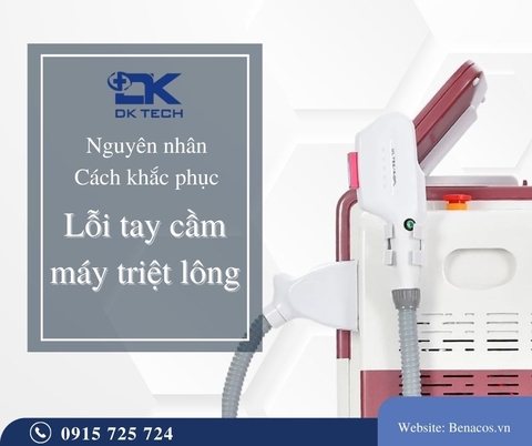 Sữa lỗi tay cầm máy triệt lông Không phát ra tia