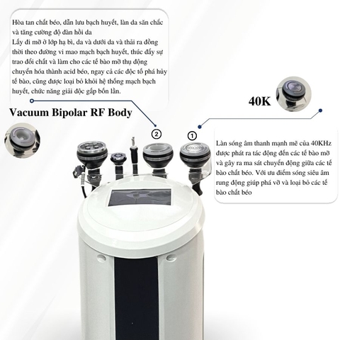 Máy giảm béo Cavitation kết hợp nâng cơ RF