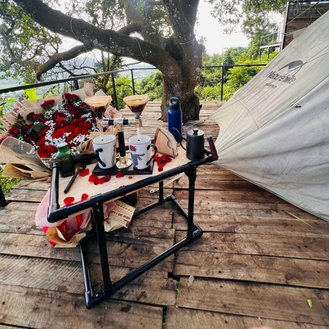 Bàn lắp ghép du lịch DIY Glamping tiện dụng