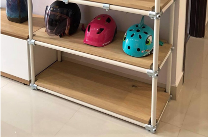 Kết cấu khung kệ sách lắp ghép khớp nối chắc chắn