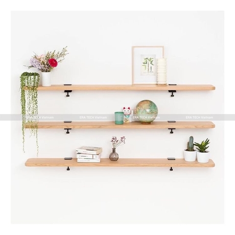 Kệ Trang Trí Karine 3 tầng gỗ thông tự nhiên kiểu Pháp cực yêu lắp ghép cực nhanh