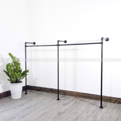 Sào treo quần áo đôi 1 tầng ốp tường