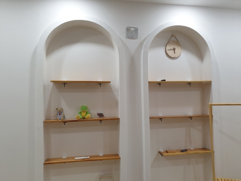 Kệ Trang Trí Karine 3 tầng gỗ thông tự nhiên kiểu Pháp cực yêu lắp ghép cực nhanh