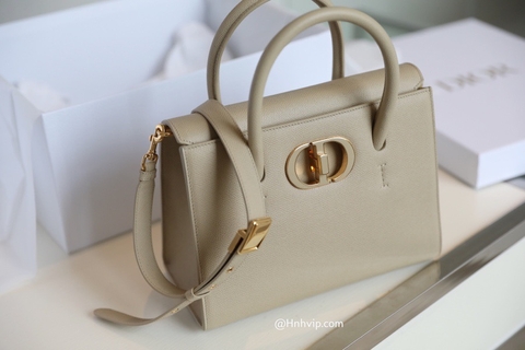 DIOR MEDIUM ST HONORÉ TOTE IVORY Grained Calfskin