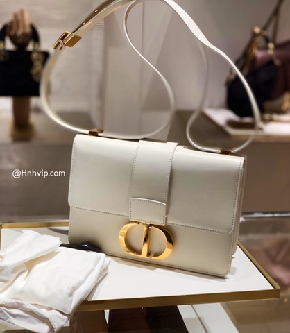 DIOR 30 MONTAIGNE BAG Latte Box Calfskin