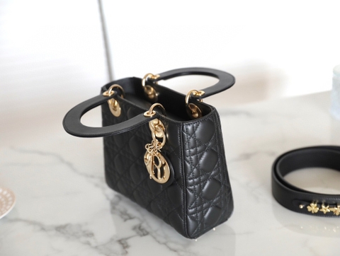 DIOR SMALL LADY DIOR MY ABCDIOR BAG Black Cannage Lambskin M0538ONGE_M900