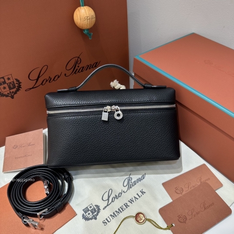 Loro Piana Extra Pocket L19 Grained Calfskin FAN4045 black (8000) PHW