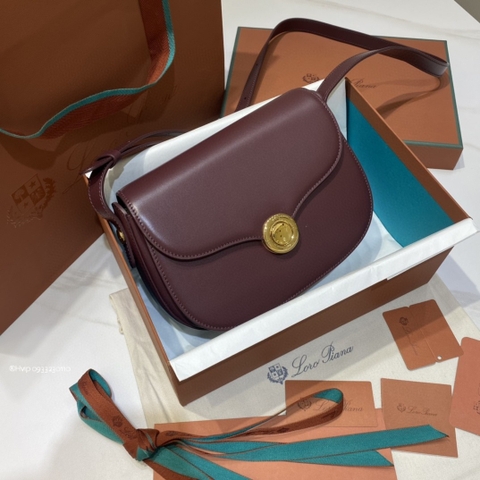 Delvaux small Ghiera bag Smooth Calfskin FAO1146 Dark Choco Licorice/matcha Powder (B3QU