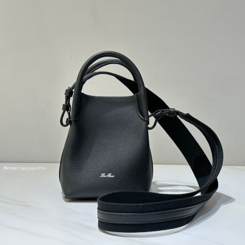 Loro Piana Micro Bale bag Grained Calfskin FAM7943 black (8000)