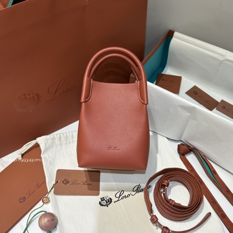 Loro Piana Micro Bale bag Smooth Calfskin FAN0807 Loro Piana Kummel (P500