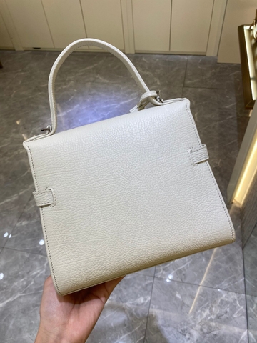 Delvaux Tempête PM in Crispy Calf leather AA0612AMF White