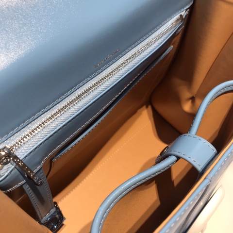 Delvaux L'Humour mini in Box Calf blue