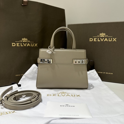 Delvaux Tempête Crush Small in Silky Calf AA0646BQS Sirocco